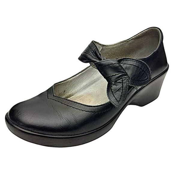 Alegria Professional Mary Jane Work Shoe Women’s Black Leather Size 39/8.5 Used - Picture 3 of 10